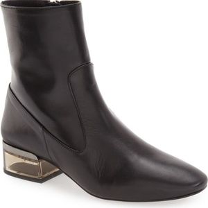 Topshop Aubergin Clear Heel Bootie